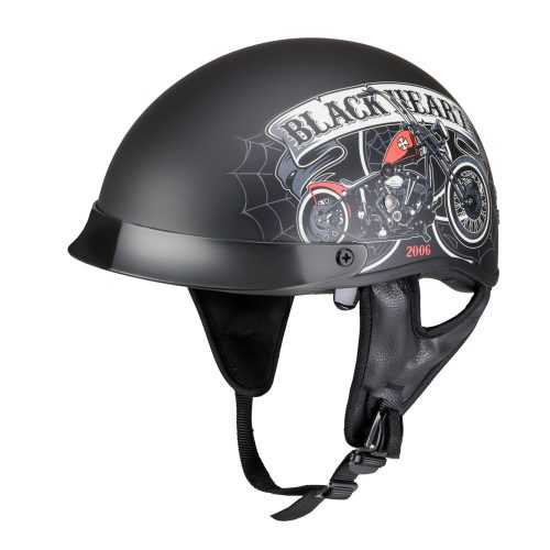 Bukósisak W-TEC Black Heart Rednut  Motorbicikli/Matt Fekete W-tec