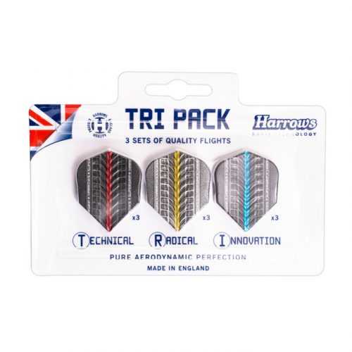 Darts toll készlet Harrows Supergrip Flight Tri Pack Harrows