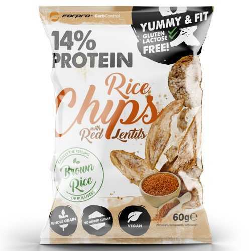 FORPRO 14% PROTEIN RICE CHIPS WITH RED LENTILS 60g Forpro