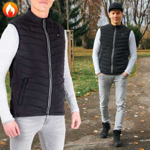 Férfi fűthető mellény W-TEC HEATstem  fekete  3XL W-tec