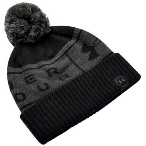 Férfi kötött sapka Under Armour Big Logo Pom Beanie  fekete  OSFA Under armour