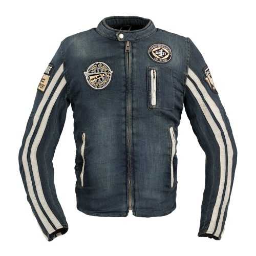Férfi motoros kabát W-TEC Wildone  6XL  kék W-tec