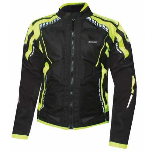 Férfi textil motoros kabát Spark Athmos  fekete-fluo  XL Spark