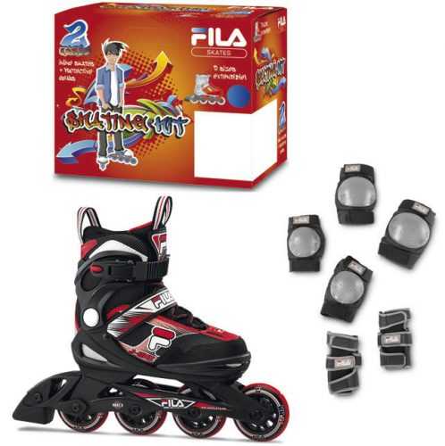 Fila görkorcsolya szett J-ONE COMBO 2 Fekete/Piros  L(36-40) Fila