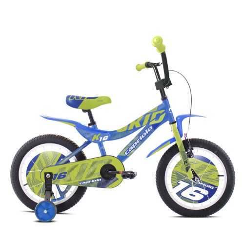 Gyerek kerékpár Capriolo Kid 16" - modell 2021  kék-lime Capriolo