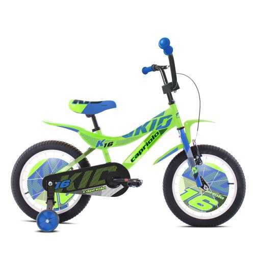 Gyerek kerékpár Capriolo Kid 16" - modell 2021  zöld-kék Capriolo
