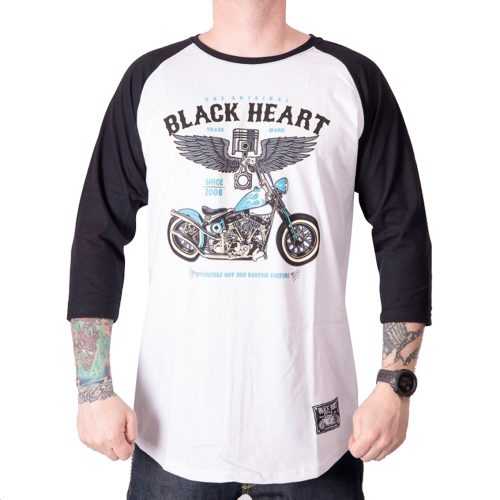 Hosszú ujjú felső BLACK HEART Blue Chopper RG  fehér  L Black heart