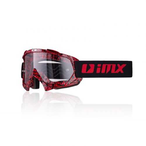 Motocross szemüveg iMX Mud Graphic  piros-fekete Imx