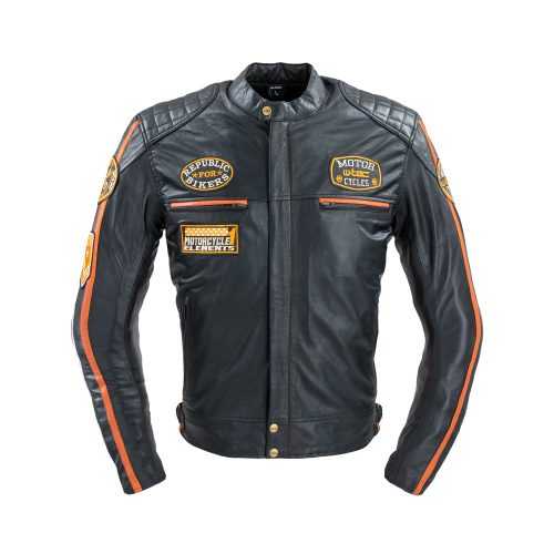 Motoros bőrkabát W-TEC Sheawen Classic  3XL  fekete W-tec