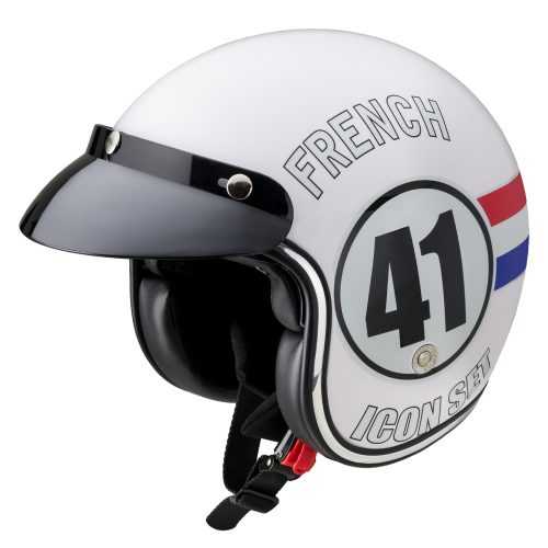 Motoros bukósisak W-TEC Café Racer  French 41  L(59-60) W-tec