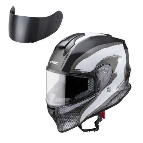 Motoros bukósisak W-TEC Integra Graphic  fekete-fehér  L(59-60) W-tec