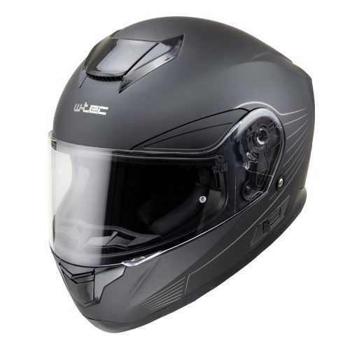 Motoros bukósisak W-TEC Yorkroad Solid  Fekete Szürke Matt W-tec