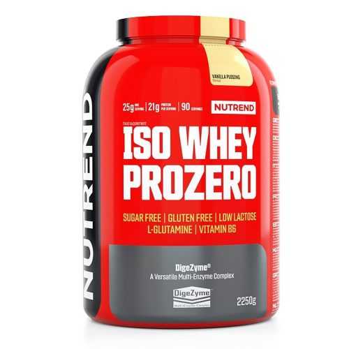 NUTREND ISO WHEY PROZERO 2250 G  fehér csokoládé Nutrend