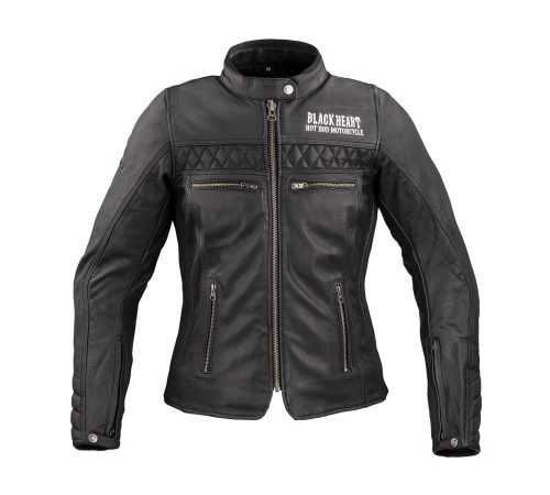 Női motoros bőrkabát W-TEC Black Heart Raptura  fekete  3XL W-tec