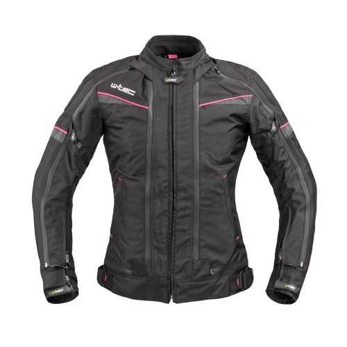 Női motoros kabát W-TEC Progair Lady  XXL  fekete-rózsaszín W-tec