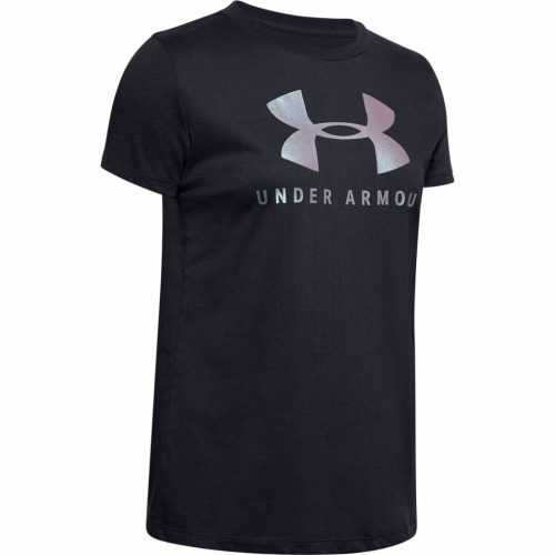 Női póló Under Armour Graphic Sportstyle Classic Crew  Fekete-Króm Under armour