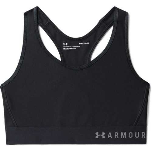 Női sportmelltartó Under Armour Mid Keyhole  fekete  M Under armour