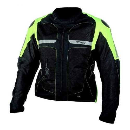 Nyári airbag kabát Helite Vented Hi-Vis  Fekete-Neon Sárga  3XL Helite