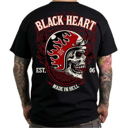 Póló BLACK HEART Hatter  fekete  M Black heart