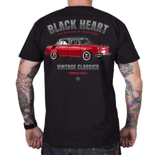 Póló BLACK HEART MB  M  fekete Black heart