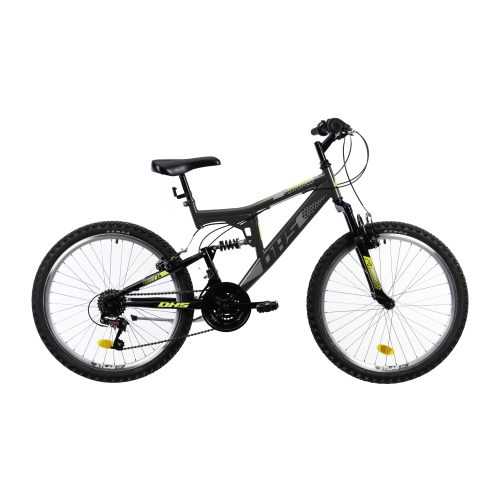Teleszkópos junior kerékpár DHS 2441 24"  szürke Dhs
