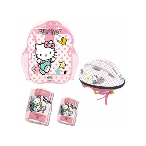 Testvédő szett és bukósisak Hello Kitty Hello kitty