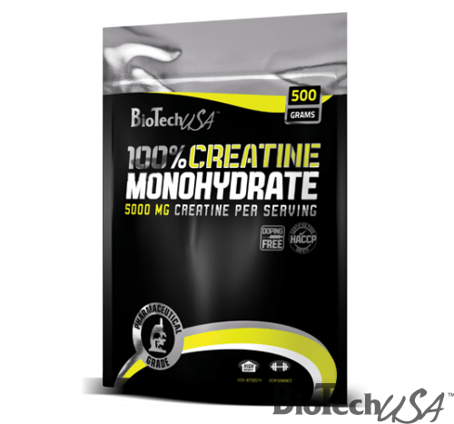 100% CREATINE MONOHYDRATE - 500 G ZACSKÓS Biotech