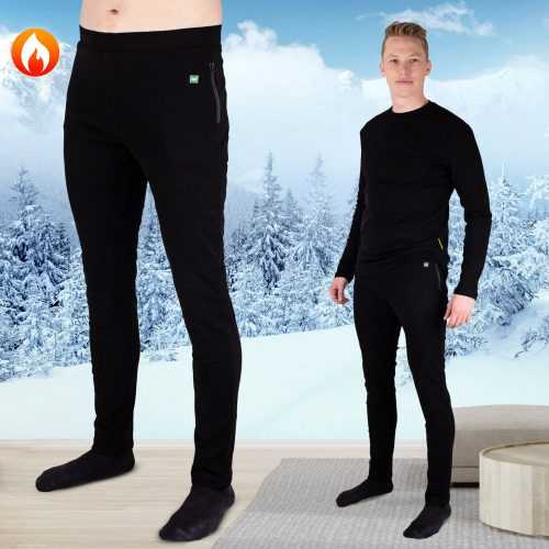 Férfi fűthető nadrág W-TEC Insupants  S  fekete W-tec