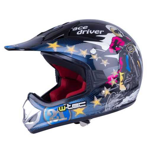 Gyermek bukósisak W-TEC V310  Zombie Neon Narancssárga  XL(55-56) W-tec