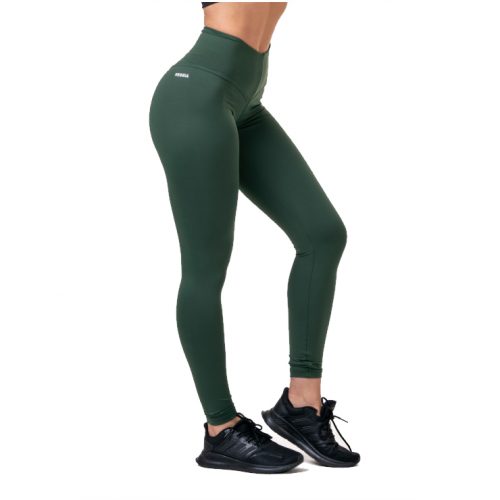 Női leggings magas derékkal Nebbia Classic Hero 570  Sötétzöld  L Nebbia