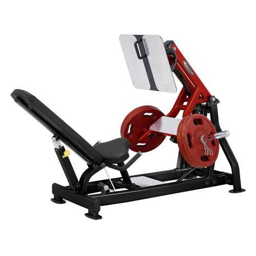 Láberősítő edzőgép Steelflex Plateload Line PLLP  fekete-piros Steelflex