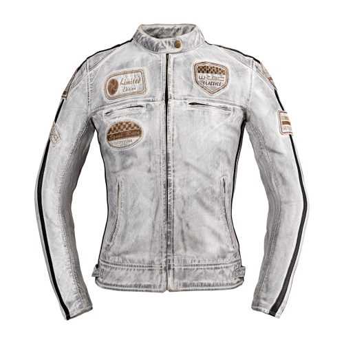 Női bőr motoros kabát W-TEC Sheawen Lady White New  fehér  3XL W-tec