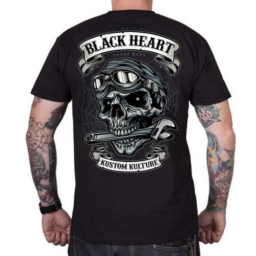 Póló BLACK HEART Trapper  fekete  L Black heart