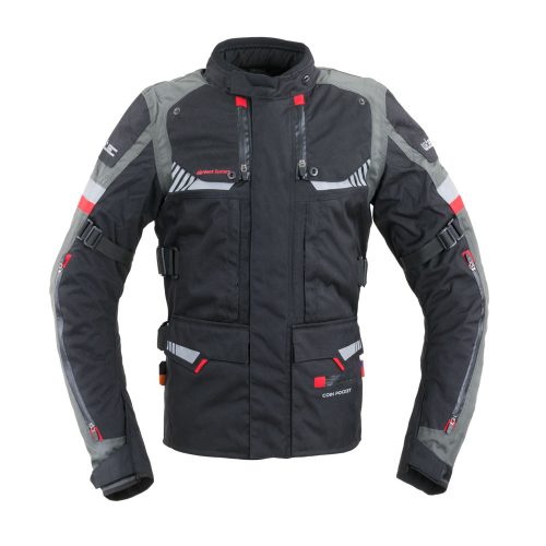 Túra motoros kabát W-TEC Excellenta Evo  Vihar szürke  3XL W-tec