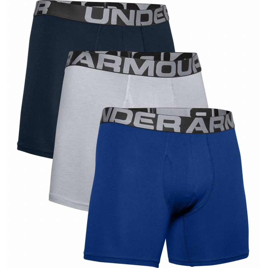 Férfi boxer alsó Under Armour Charged Cotton 6in 3 pár  Royal  L Under armour