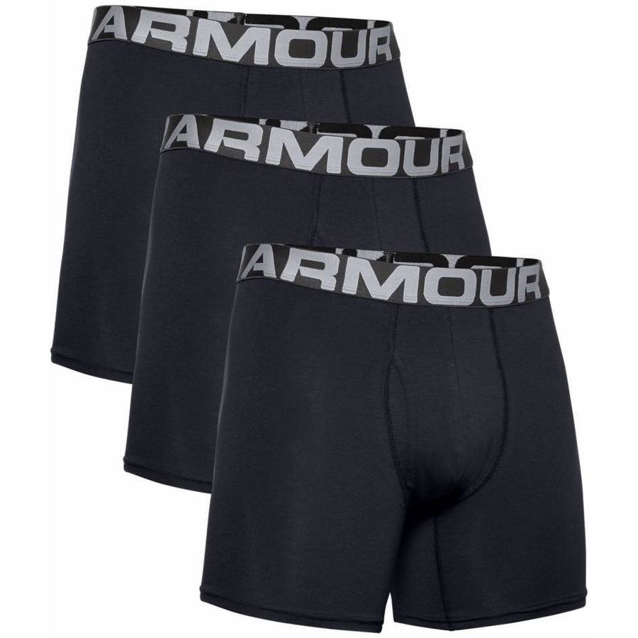 Férfi boxer alsó Under Armour Charged Cotton 6in 3 pár  fekete  M Under armour