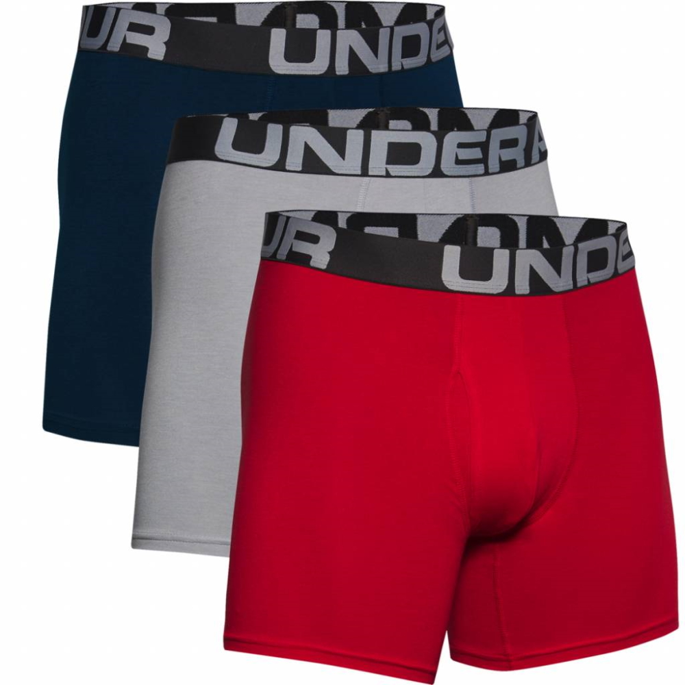 Férfi boxer alsó Under Armour Charged Cotton 6in 3 pár  piros  L Under armour