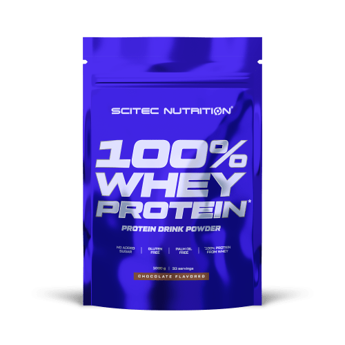 Scitec 100% Whey Protein 1000g  csokoládé Scitec