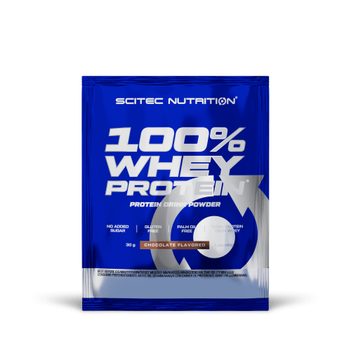 Scitec 100% Whey Protein 30g  fehércsokoládé Scitec