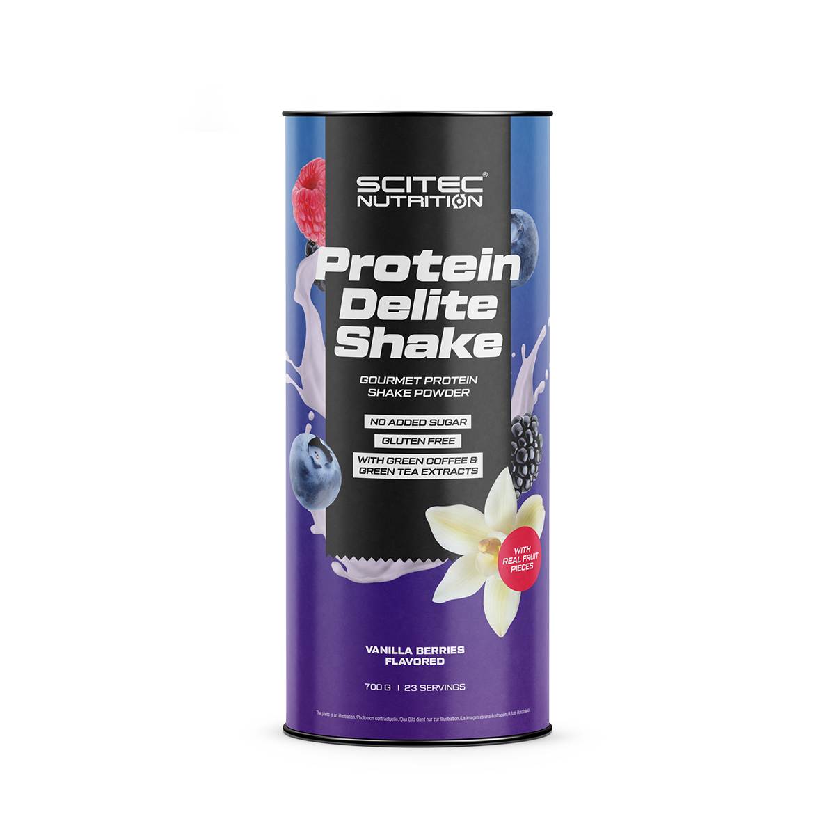 Scitec Protein Delite Shake 700g vanília-erdei gyümölcs Scitec