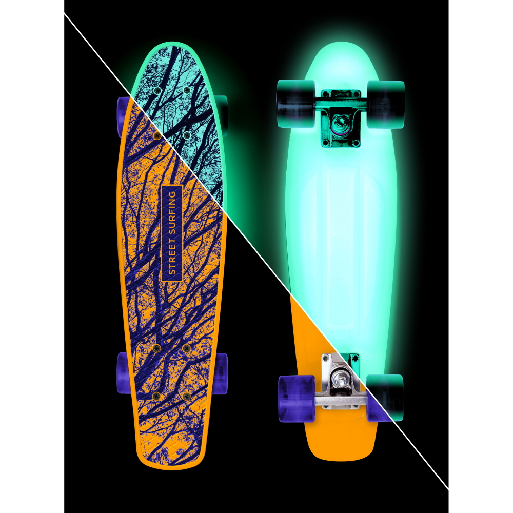 Sötétben világító penny board Street Surfing Beach Board Glow Mys Street surfing