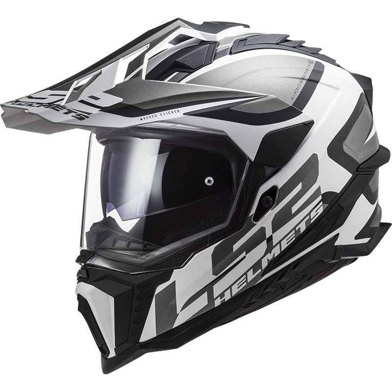 Enduro bukósisak LS2 MX701 Explorer Alter  Matt Fekete Fehér Ls2