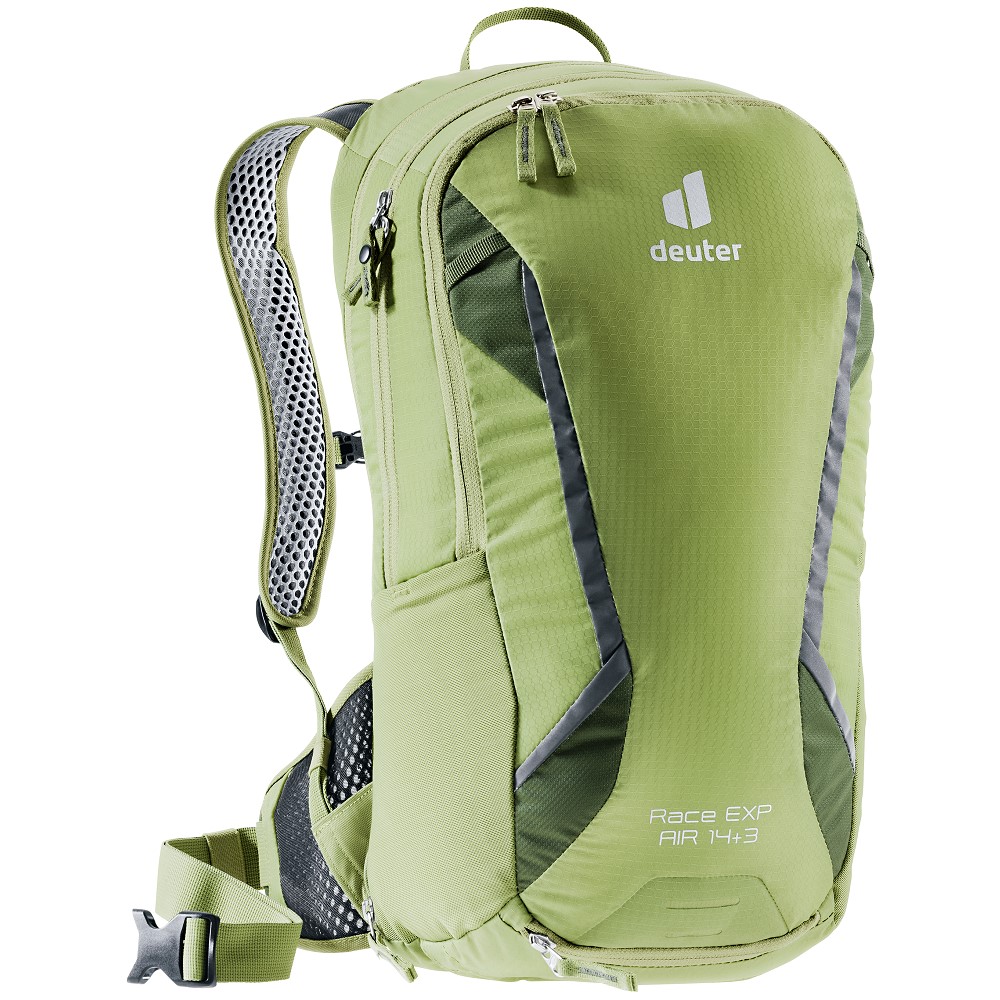 Kerékpáros hátizsák Deuter Race EXP Air  pisztácia-fenyő Deuter