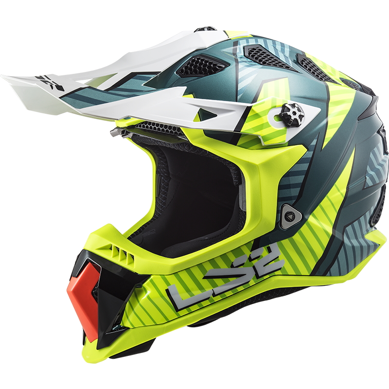 Motocross bukósisak LS2 MX700 Subverter Astro  Kobalt H-V Sárga Ls2