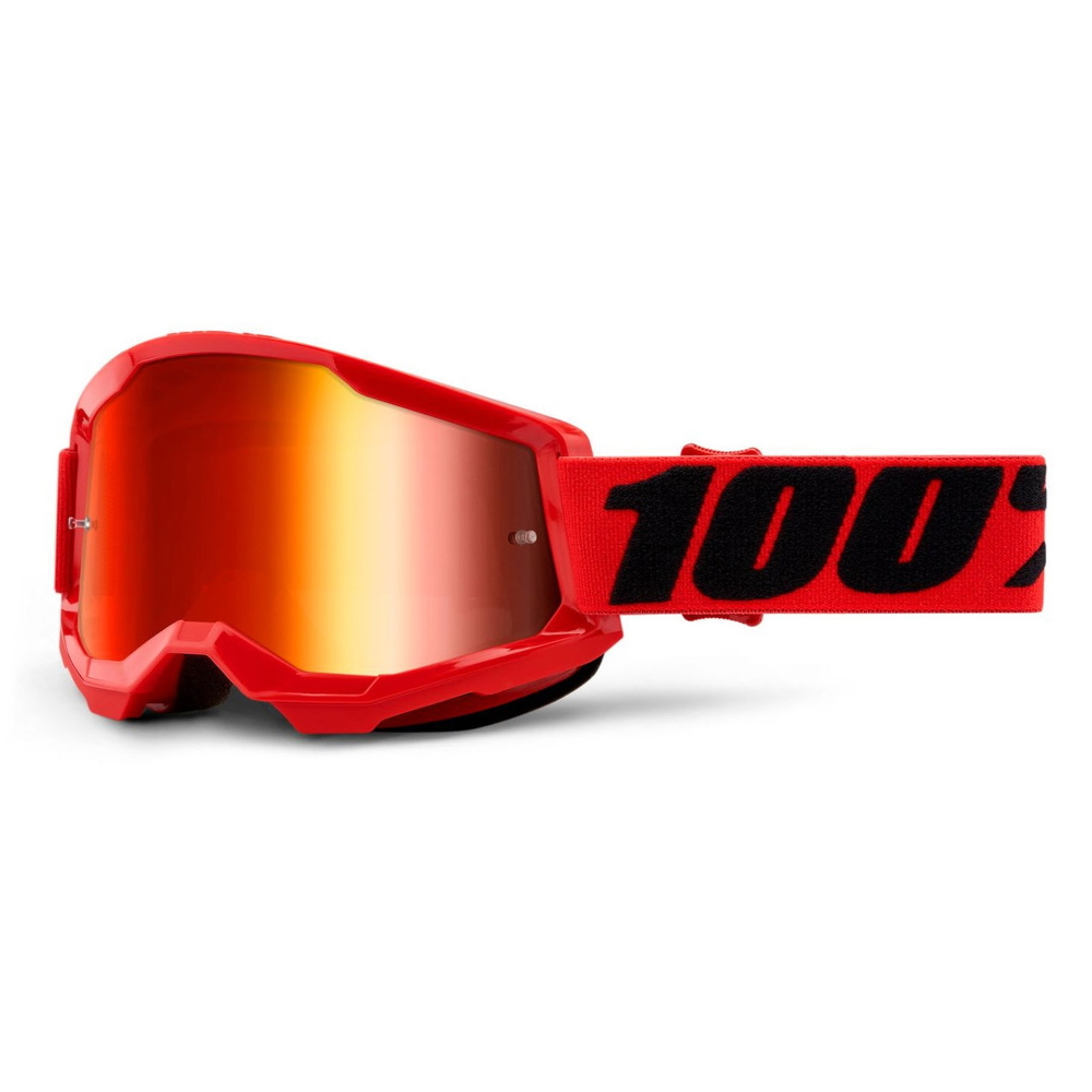Motocross szemüveg 100% Strata 2 Mirror  piros
