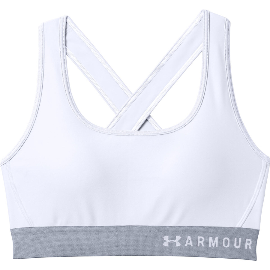 Női sportmelltartó Under Armour Mid Crossback  fehér  M Under armour