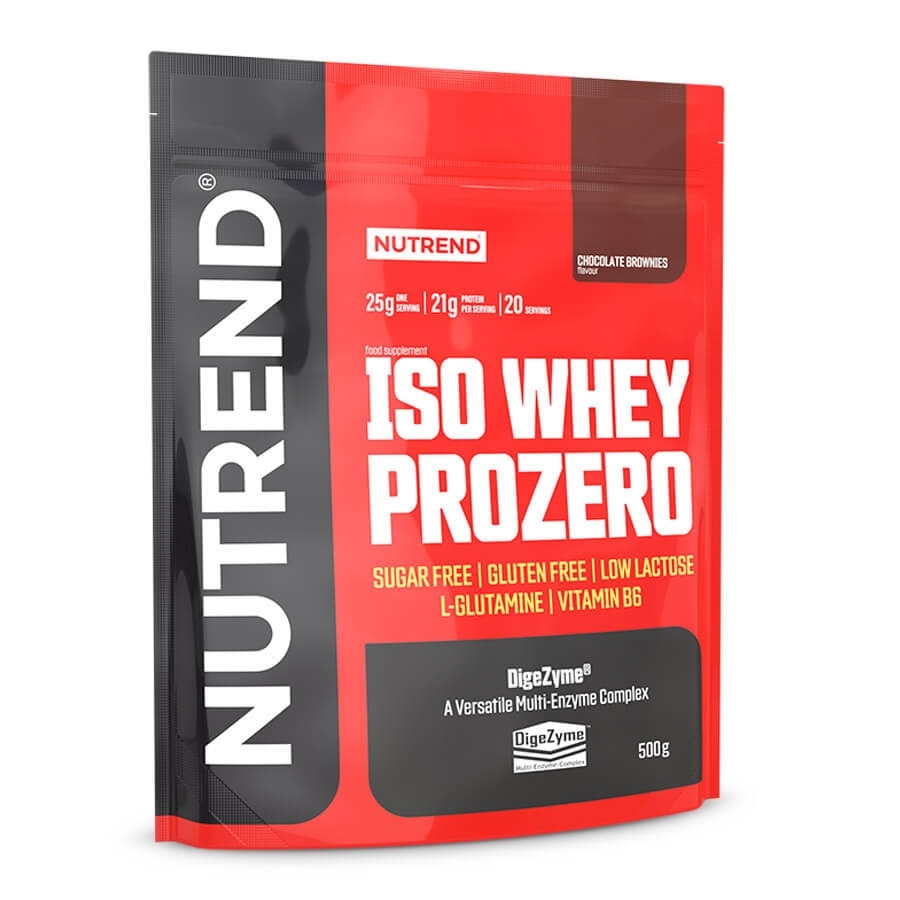 Por koncentrátum Nutrend ISO WHEY Prozero 500 g  keksz-tejszín Nutrend