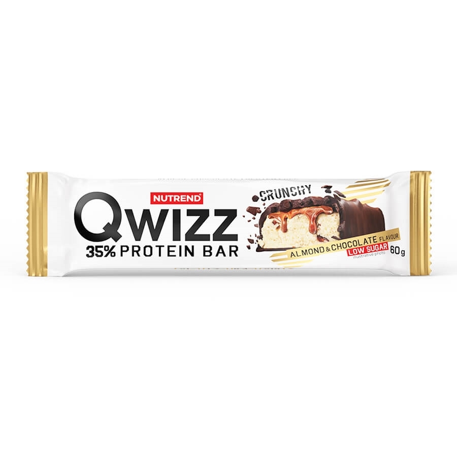 Protein szelet Nutrend Qwizz Protein Bar 60g  mandula+csokoládé Nutrend