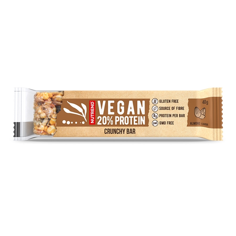 Protein szelet Nutrend Vegan Protein Crunchy Bar 40g  mandula Nutrend