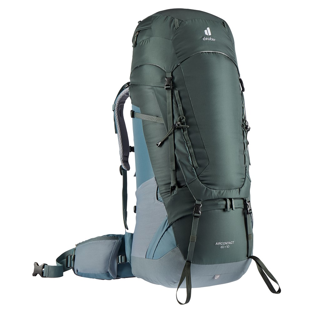 Túra hátizsák Deuter Aircontact 65 + 10  borostyán-zöldeskék Deuter